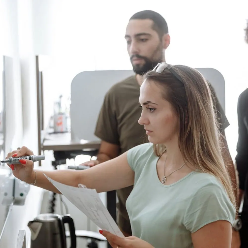 Business team working in a private office with its own secure internet